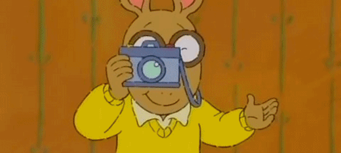 Photographer Arthur Read Camera GIF