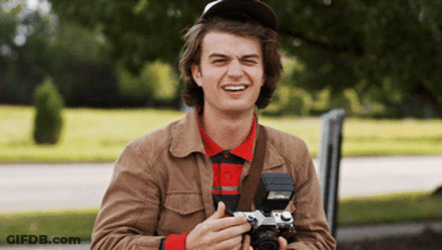Photographer Joe Keery GIF