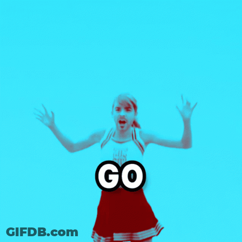 Phrasing Cheerleader Jump GIF
