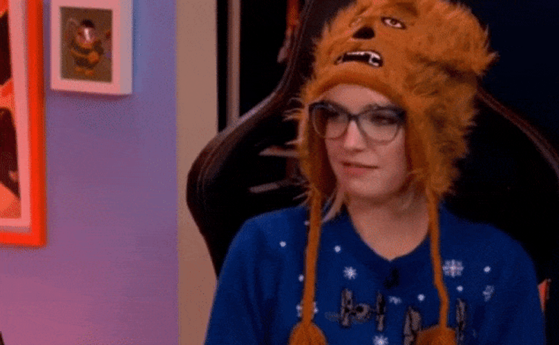 Phrasing Streamer On Her Desk GIF