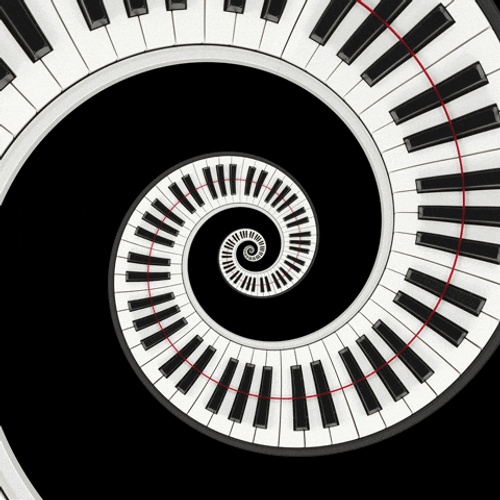 Piano Hypnosis Spiral GIF