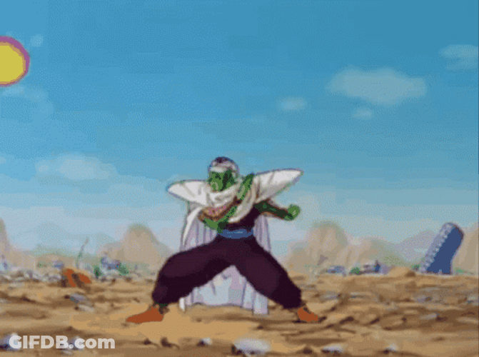 Piccolo Deflecting Attack GIF