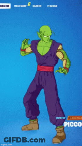 Piccolo From Dragon Ball Z Is Dancing In Fortnite GIF