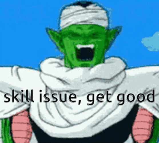 Piccolo Skill Issue Get Good GIF