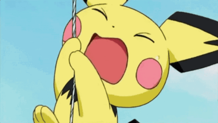 Pichu Screaming While Floating In The Air GIF