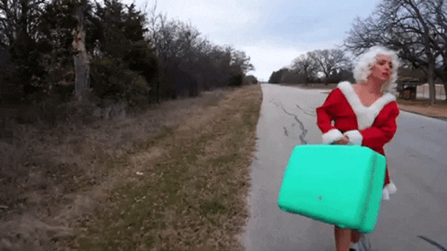 Pick Me Up I'm Lady Santa GIF