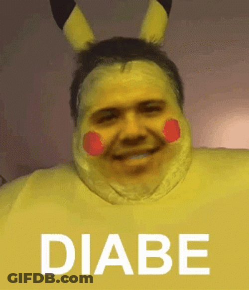 Pickachu With Diabeetus GIF