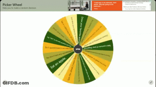 Picker Wheel Saying Help You To Make A Random Decision GIF