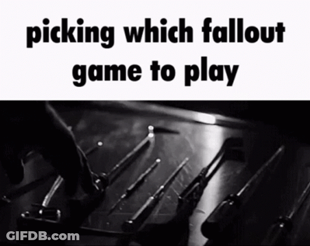 Picking Fallout Game To Play GIF