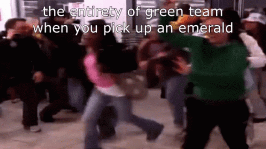 Picking Up Emerald Green GIF