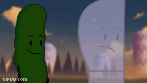 Pickle And Light Bulb Sad Face GIF