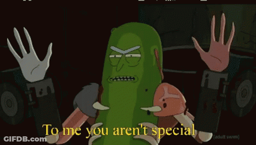 Pickle Rick Horribly Depressed GIF