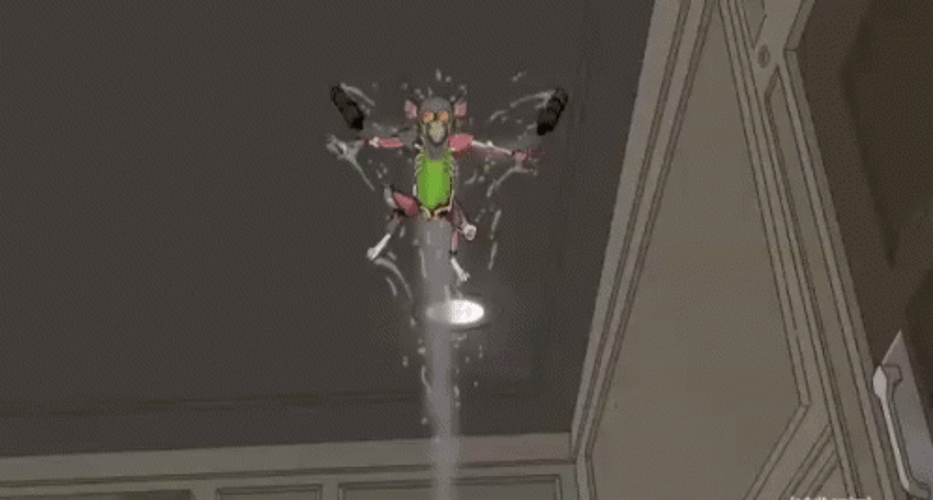 Pickle Rick Jumped Out From The Toilet GIF