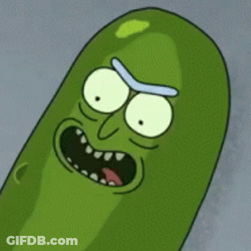 Pickle Rick Making Funny Face With Tongue Out GIF