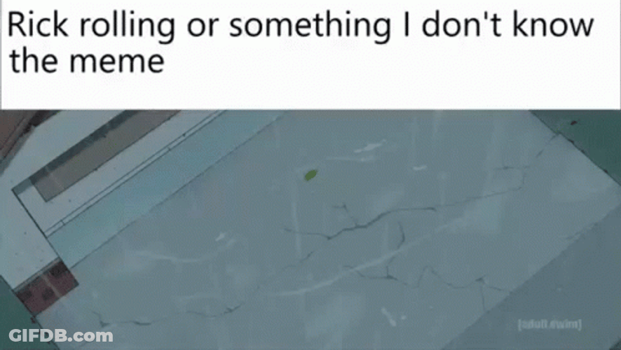 Pickle Rick Rolling Down GIF