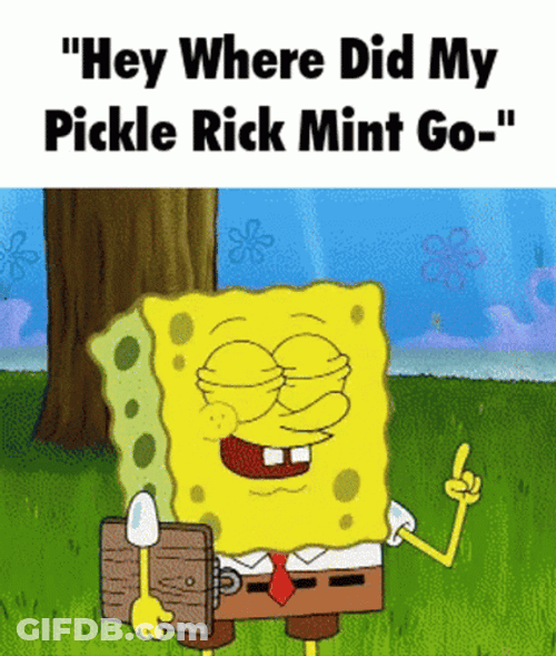 Pickle Rick Spongebob Squarepants GIF
