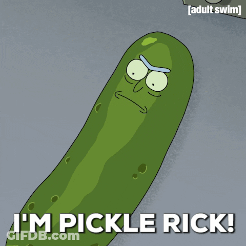 Pickle Rick With I M Pickle Rick GIF