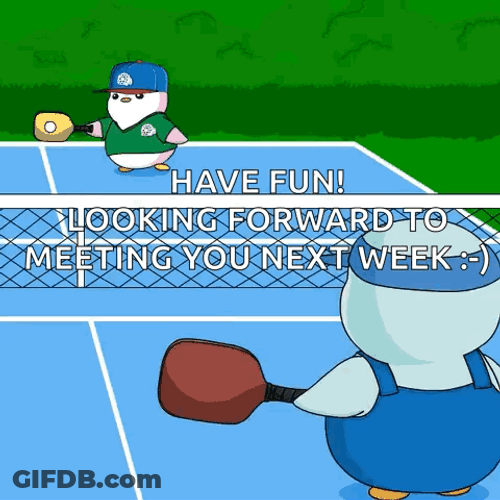 Pickleball Game Pudgy Penguins Battle GIF