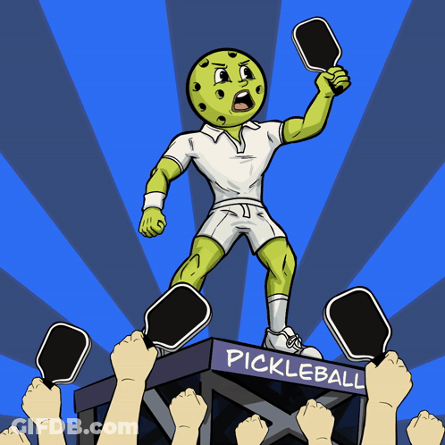 Pickleball Player Standing On Platform GIF