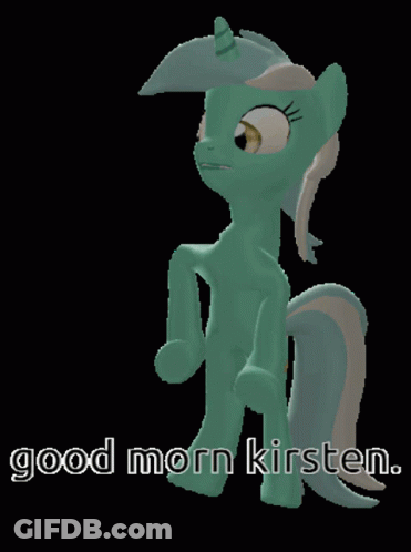 Picture Of Pony With Good Morn Kirsten GIF