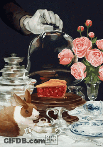 Pie And Rabbit By Oespa Brow GIF