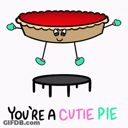 Pie Jumping On Trampoline You're A Cutie Pie GIF
