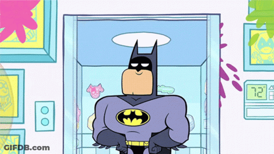 Pie On Batman's Face Bad Aim GIF