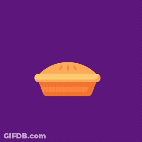 Pie With Fork Saying Can't Be Crying If You're Busy Pot Pie Ing GIF