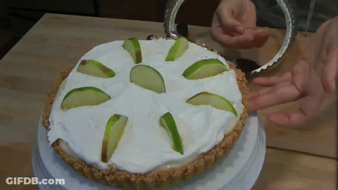 Pie With Sliced Apples GIF