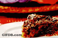Piece Of Cake On White Plate With Red Background GIF