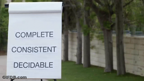 Piece Of Paper With Complete Consistent Decidable GIF