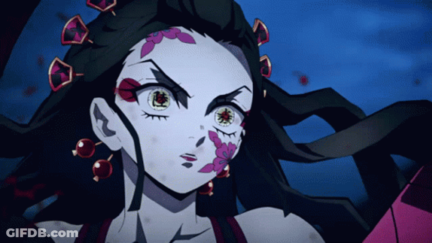 Piercing Stare Nezuko Kamado Vs Daki GIF