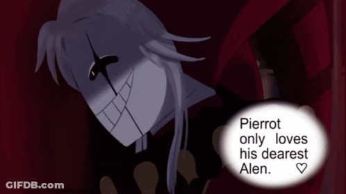 Pierrot Only Loves His Dearest Alen And Has A Heart GIF