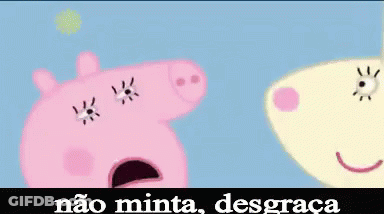 Pig And Cow Cartoon With Nao Minta Desgraca GIF