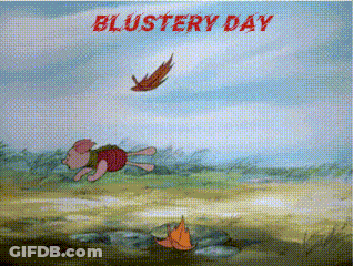 Pig Flying Blustery Day GIF