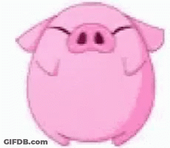 Pig Happy Wiggle Time GIF