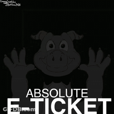 Pig Saying Absolute E-Ticket GIF