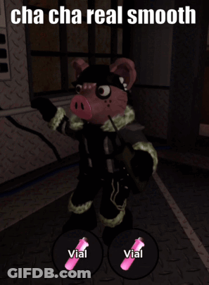 Pig Saying Cha Cha Real Smooth GIF