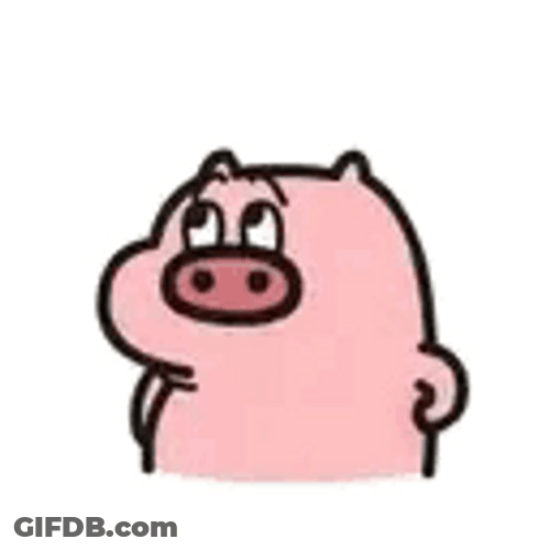 Pig Scratching Back GIF