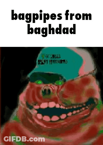 Pig Wearing Hat Bagpipes From Baghdad GIF