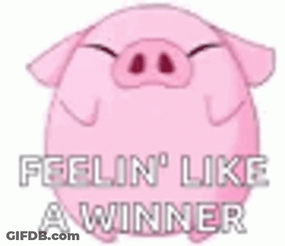 Pig Winner Dance GIF