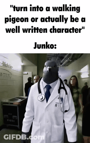 Pigeon In Doctor's Coat GIF