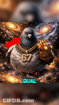 Pigeon With Necklace 67 GIF