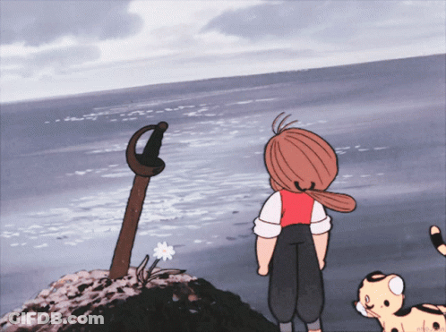 Piggy Doll Sitting On Hammock GIF