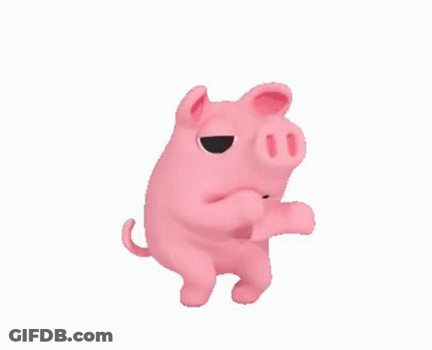 Piggy Piglet Dancing Goofy Awesome GIF