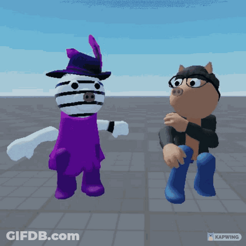Piggy Roblox Dog Dancing GIF