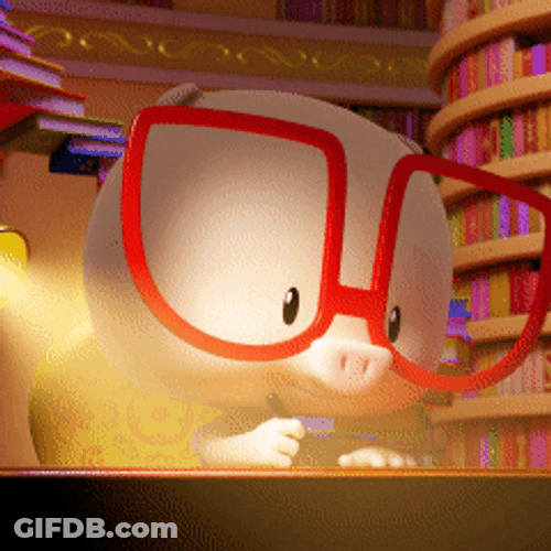 Piggy Studying For Bar Exam GIF