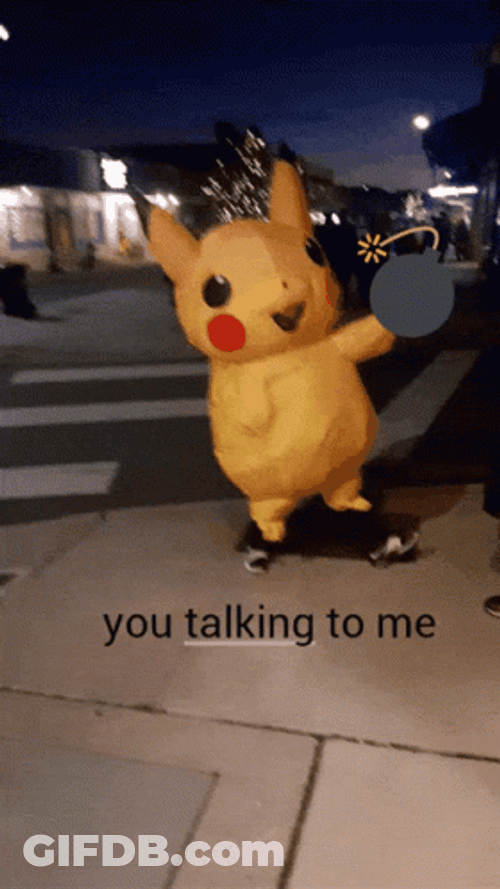Pikachu Asking Are You Talking To Me GIF
