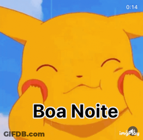 Pikachu Boa Noite GIF