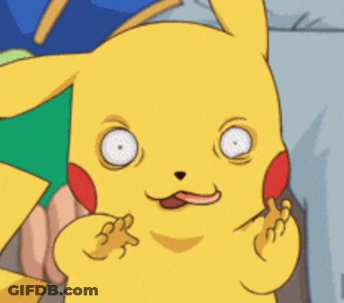 Pikachu Close Up With Tongue Out GIF